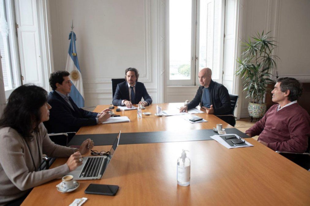 Cafiero, de Pedro e Ibarra recibieron a Rodríguez Larreta en Casa Rosada