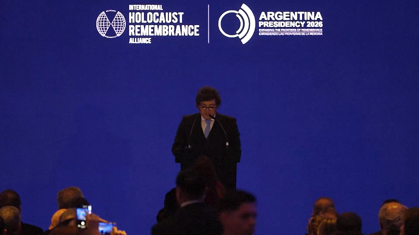 Milei inauguró el plenario de la Alianza Internacional para la Memoria del Holocausto con un fuerte mensaje geopolítico: «Israel es el bastión de Occidente»